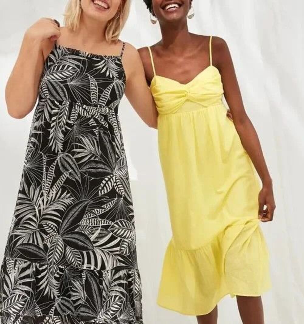 Banana Republic Front Knot Midi Dress  6 Linen Empire Waist Cottagecore Boho